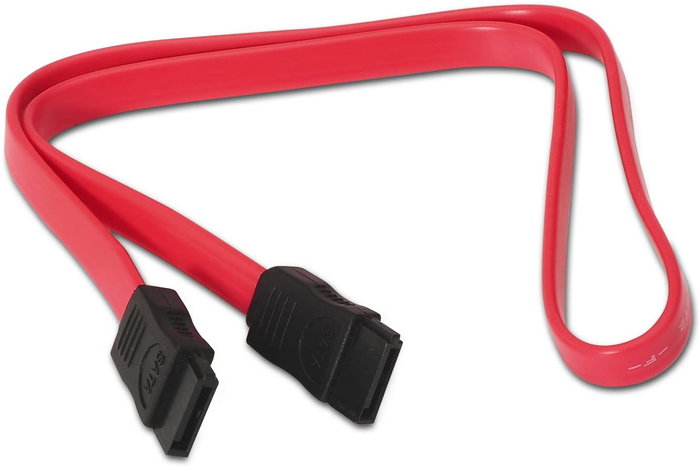 Aisens Cable SATA III de datos 6G, 0,5m, Rojo